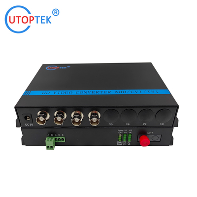 4ch 1080P BNC video, with Rs485 data, Fiber FC/SC/ST 20km, HD-CVI/AHD/TVI 1080P Coaxial Video over Fiber Converter