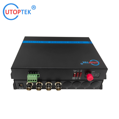 4ch 1080P BNC video, with Rs485 data, Fiber FC/SC/ST 20km, HD-CVI/AHD/TVI 1080P Coaxial Video over Fiber Converter