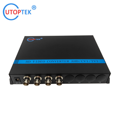 4ch 1080P BNC video+2port Rs485 data, Fiber FC/SC/ST 20km, HD-CVI/AHD/TVI 1080P Coaxial Video over Fiber Converter