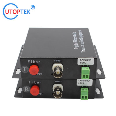 1ch 1080P BNC video,1ch Audio to Fiber FC/SC/ST 20km, HD-CVI/AHD/TVI 1080P Coaxial Video over Fiber Converter