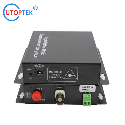 1ch 1080P BNC video,1ch Audio to Fiber FC/SC/ST 20km, HD-CVI/AHD/TVI 1080P Coaxial Video over Fiber Converter