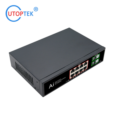 8x10/100/1000M POE 30W+2 SC 20km Fiber port IEEE802.3af/at POE Etherent switch for CCTV Network system