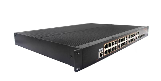 1U RACK Management Industrial 24x10/100/1000BASE-TX POE+4Combo SFP/RJ45+1xConsole port Network POE Ethernet Switch