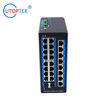 UT2G24FM-SFP L2 Managed Industrial 2x1000M SFP+24x10/100M RJ45+1xConsole port, DIN Rail,-40 ~+85 ℃ Ethernet Switch