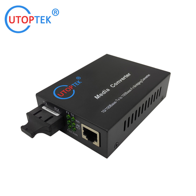 1*10/100Base-Tx to 1*100Base-Fx SM duplex SC 80km Fast Ethernet Fiber media converter