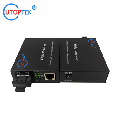 1*10/100Base-Tx to 1*100Base-Fx SM duplex SC 80km Fast Ethernet Fiber media converter