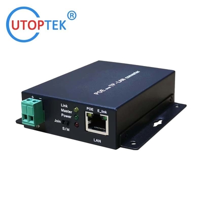 UT-1E1EP-S/M POE POC EOC IP Ethernet over 2wire extender Converter 500meters for outdoor/indoor/elevator IP camera
