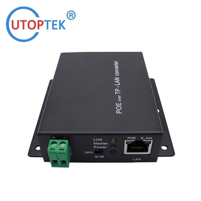 UT-1E1EP-S/M POE RJ45 over 2wire TP-LAN extender EOC Converter 500meters for outdoor/indoor/elevator IP camera