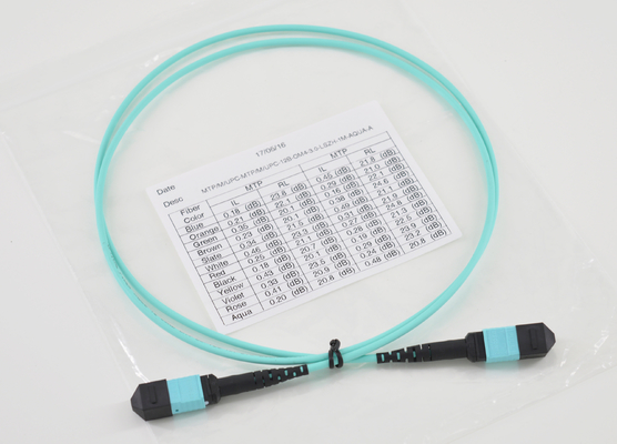 MPO/MTP to MPO/MTP male/female 12B LSZH OM4 patch cord cables customized length