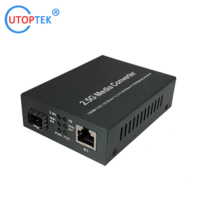 China Factory OEM 2.5GB SFP to RJ45 Fiber Media Converter with high quality best price