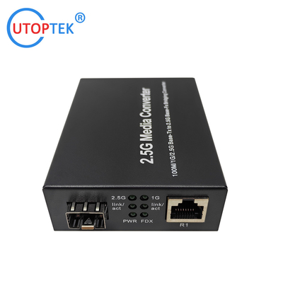 China Factory OEM 2.5GB SFP to RJ45 Fiber Media Converter with high quality best price