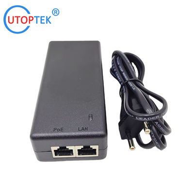 10/100/1000/2500Mbps 30W Gigabit Standard POE Injector ieee802.3af/at PoE data & power:100meters for Cameras wireless AP