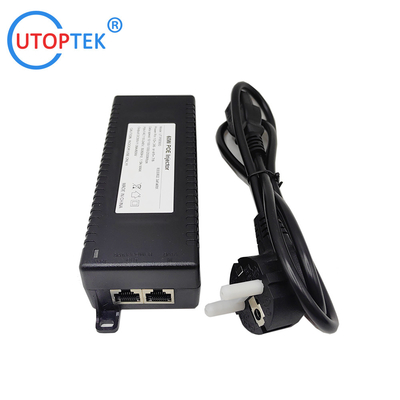 10/100/1000/2500Mbps 60W Gigabit 2.5G Standard POE Injector 802.3af/at/bt PoE data & power:100meters for Cameras wireless AP