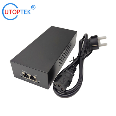 10/100/1000/2500Mbps 90W Gigabit 2.5G Standard POE Injector 802.3af/at/bt PoE data & power:100meters for Cameras wireless AP