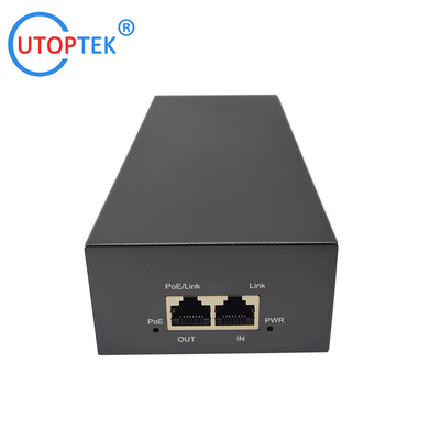 10/100/1000/2500Mbps 90W Gigabit 2.5G Standard POE Injector 802.3af/at/bt PoE data & power:100meters for Cameras wireless AP