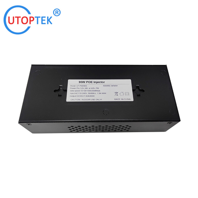 10/100/1000/2500Mbps 90W Gigabit 2.5G Standard POE Injector 802.3af/at/bt PoE data & power:100meters for Cameras wireless AP