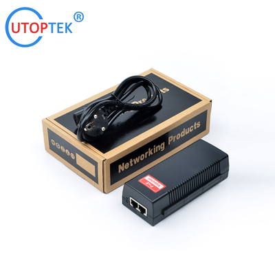 Passive POE Injector 10/100Mbps 48V/30W, PoE Pin:4,5+/7,8- 100meters for Cameras wireless AP