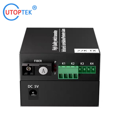 1/2/4/8/16 port Bidirectional Contact closure to Fiber Converter SC/FC/ST connector optional Fiber media Converter for infrared alarm system using