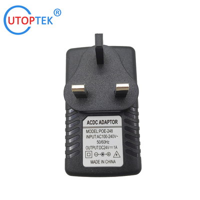 High Quality 24V/1A AC/DC POE Power adapter US/EU/UK/AU available power for CCTV IP Camera/Wireless APs