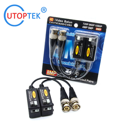 720P/960P/1080P/2MP/3MP/5MP/8MP Video Balun Passive Coaxial BNC to RJ45 video Balun
