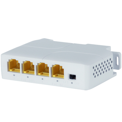 DIN Rail POE Repeater Extender 1In 3Out 100m POE Input:44~57V/30W, POE Output 25W IEEE802.3AF/AT