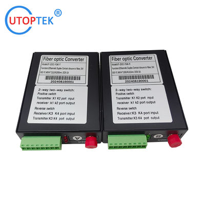 8 16 Channel Dry Contact Closure over Fiber Converter Dry contact signals to Fibre Optical Transceiver