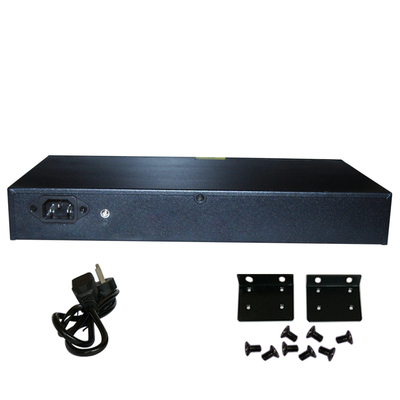 High quality RACK Type 24port POE+2xGE UPlink POE Etherent switch 250m for IP Camera ip phone
