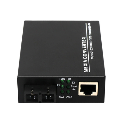 10/100Mbps Fiber media converter SM Duplex SC 20km with DC power