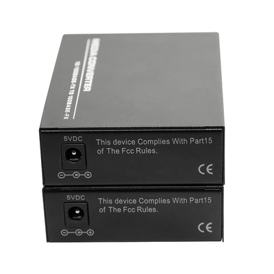 10/100Mbps Fiber media converter SM Bidi SC 20km with DC power for CCTV Security system