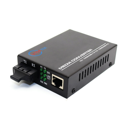 10/100Mbps Fiber media converter SM Duplex SC 20km with DC power