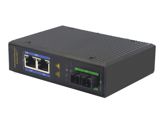UT12FP-SC20 unmanaged industrial 2x10/100Base-Tx POE+ 1x100M-Fx SC ethernet switch DIN Rail