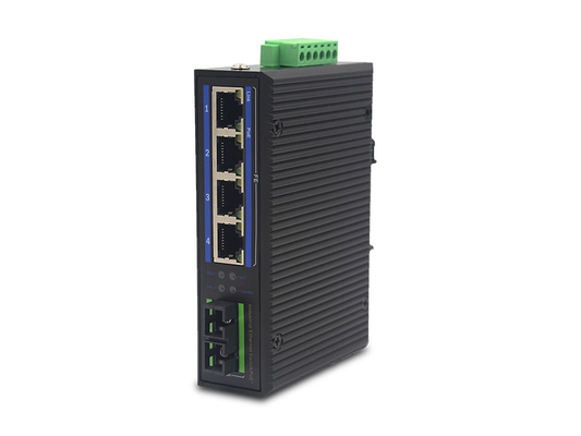 UT14FP-SC20 unmanaged industrial 4x10/100Base-Tx POE+ 1x100M-Fx SC ethernet switch DIN Rail