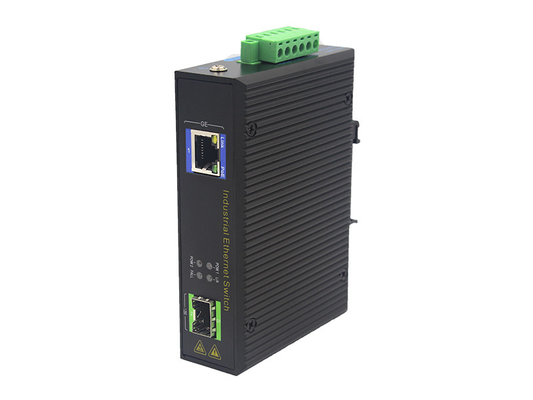 UT11FP-SFP unmanaged industrial 1x10/100Base-Tx POE+ 1x100M-Fx SFP ethernet switch DIN Rail
