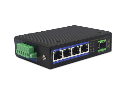 UT14F-SFP unmanaged industrial 4x10/100Base-Tx + 1x100M-Fx SFP ethernet switch DIN Rail
