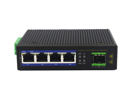 UT14F-SFP unmanaged industrial 4x10/100Base-Tx + 1x100M-Fx SFP ethernet switch DIN Rail