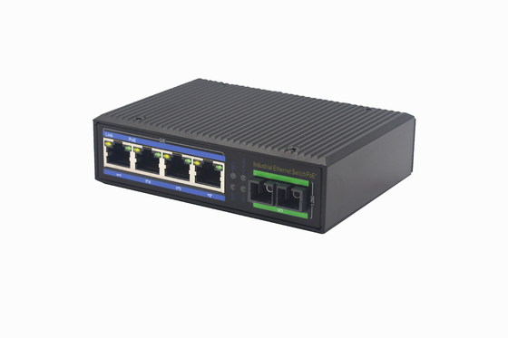 UT14F-SFP unmanaged industrial 4x10/100Base-Tx + 1x100M-Fx SFP ethernet switch DIN Rail