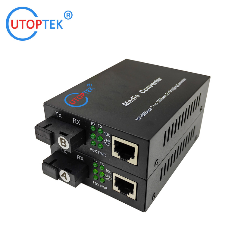 10/100Mbps Single Mode Single Fiber 20KM Optical Transmission Product Fiber Media Converter