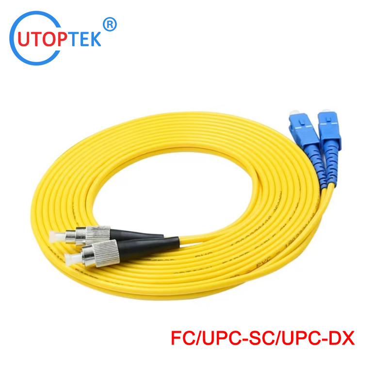 SC/FC/ST/LC fiber patch cord 0.9/2.0/3.0mm UPC/APC LSZH1m/2m/3m/5m/10m/50m patch cord cable  customized