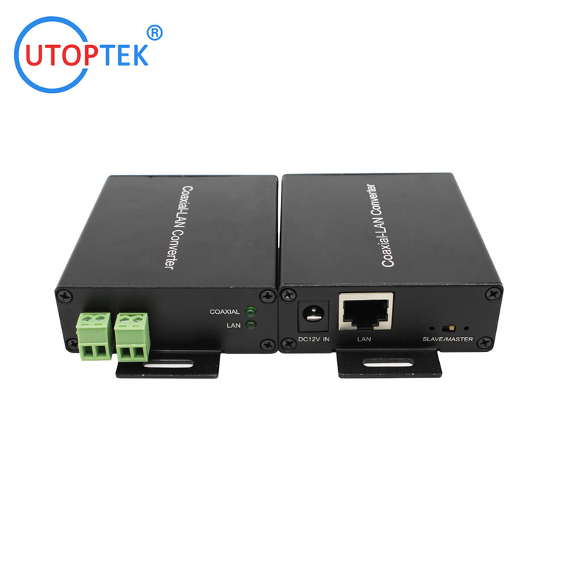 R-R-JT9-1TP2W Coaxial-LAN Converter EOC Converter IP over 2wire coaxial/twisted pair extender for CCTV IP camera