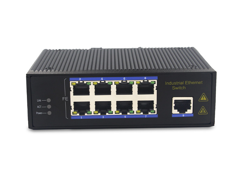 UT09FP unmanaged industrial 9port 10/100M UTP RJ45 POE ethernet switch DIN Rail