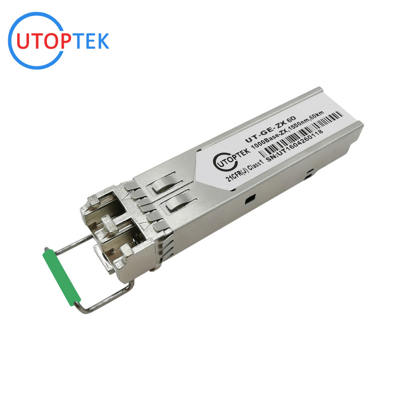 155M SFP SMF Duplex LC 60km 1550nm DDM SFP optical Transceiver for ZTE/Cisco/Huawei/HPE/Aruba/Mikrotik