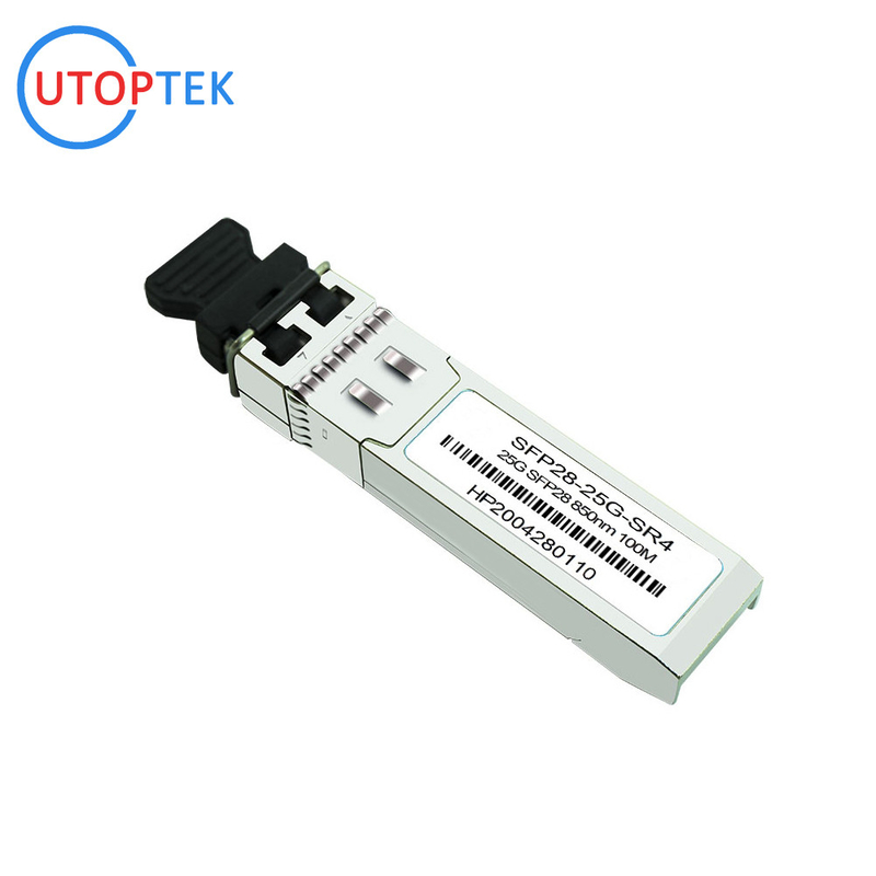 25G SFP28 SR multimode 850nm 100m VCSEL Optical Transceiver for Cisco/Huawei/HPE/Aruba/Mikrotik